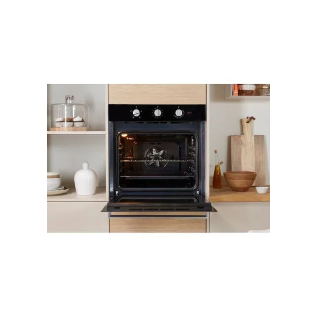 Indesit IFW6330BL 59.5cm Built In Electric Single Oven - Black
