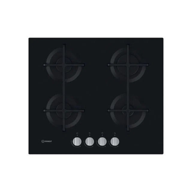 Indesit ING61TBK 59cm Gas Hob - Black