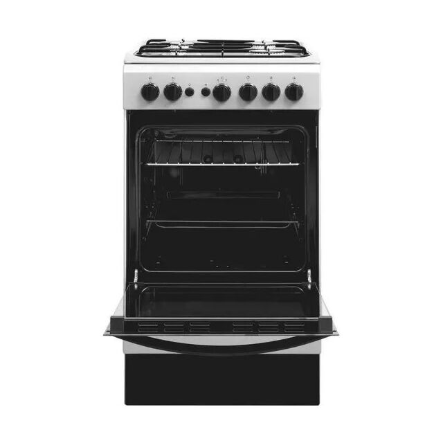 Indesit Click&Clean IS5G1PMSS/UK 50cm Gas Cooker - Silver