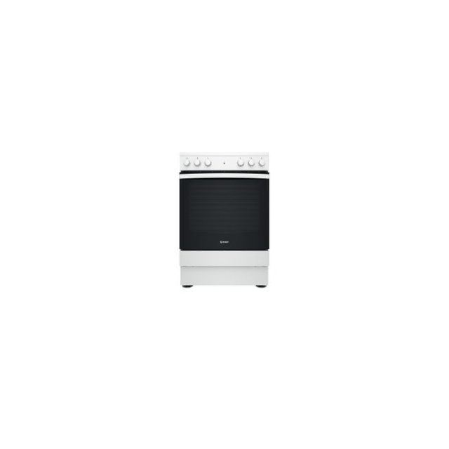 Indesit IS67V5KHW 60cm Single Oven Electric Cooker with Ceramic Hob - White