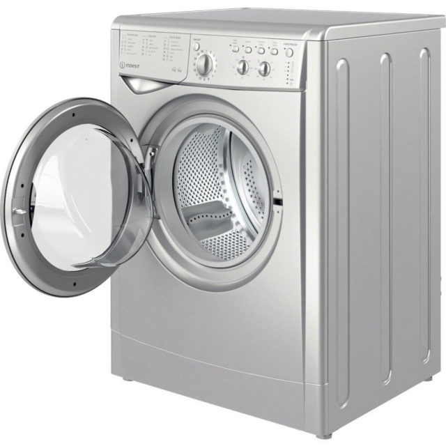 Indesit IWDC65125SUKN 6kg/5kg 1200 Spin Washer Dryer - Silver