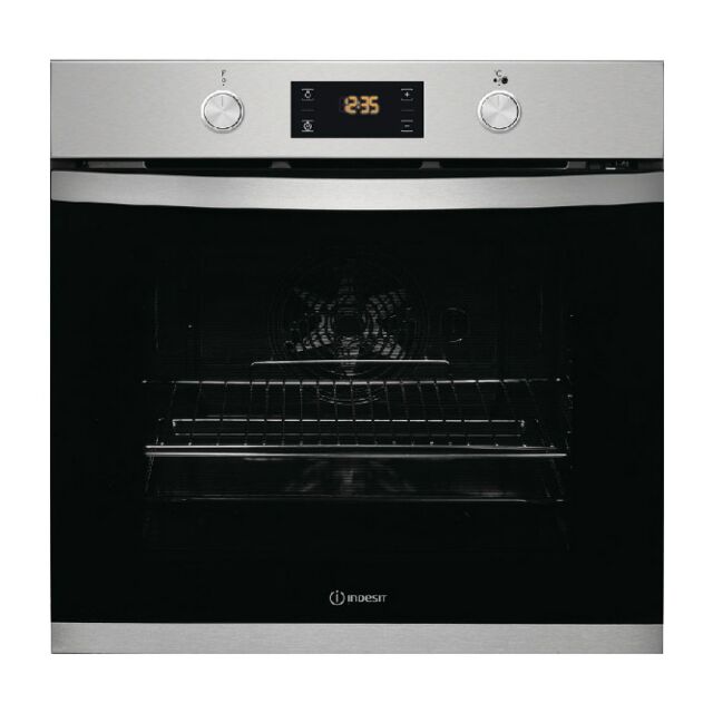 Indesit KFW3841JHIX Single Oven 