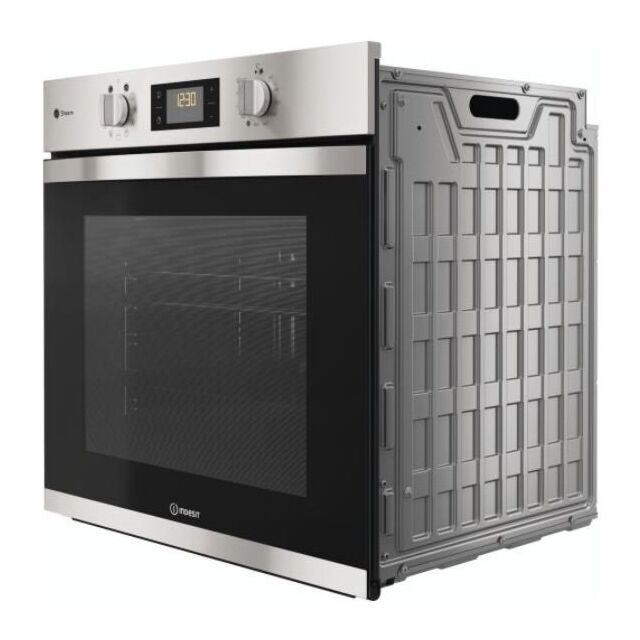 Indesit KFWS3844HIXUK 59.5cm Built In Electric Single Oven - Inox