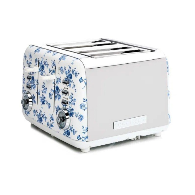 Laura Ashley VQSBT583LACR 4 Slice Toaster In China Rose From Laura Ashley 