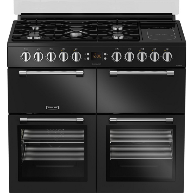 Leisure CC100F521K 100cm Dual Fuel Cooker Black