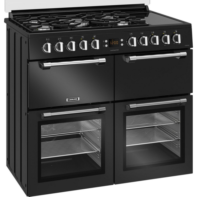Leisure CC100F521K 100cm Dual Fuel Cooker Black