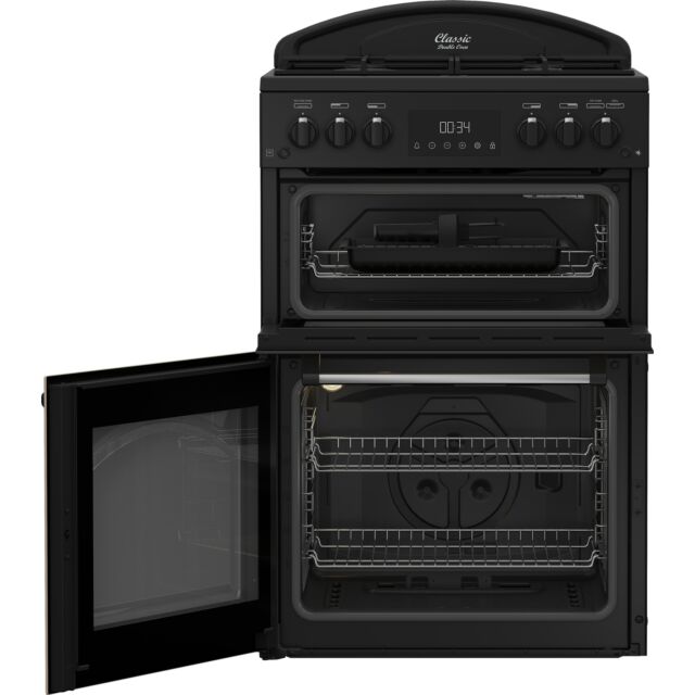 Leisure CLB60GCK Classic Double Oven Gas Cooker In Black 