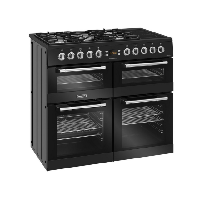 Leisure CS100F520K 100cm Black Dual Fuel Cooker