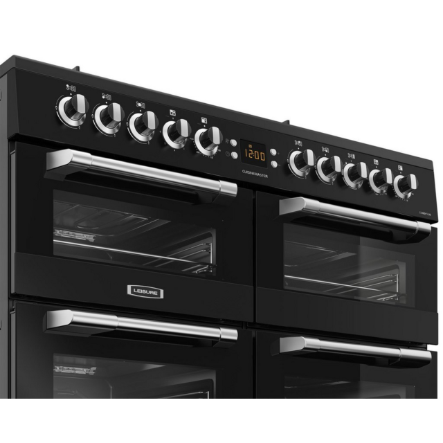 Leisure CS100F520K 100cm Black Dual Fuel Cooker