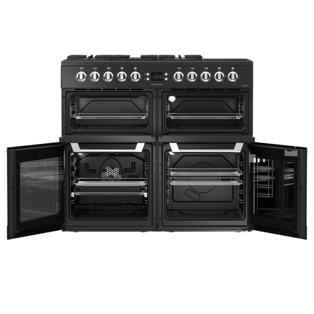 Leisure CS100F520K 100cm Black Dual Fuel Cooker