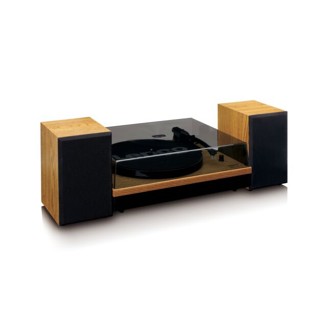 Lenco LS-300 Turntable & Hi Fi Speakers - Wood