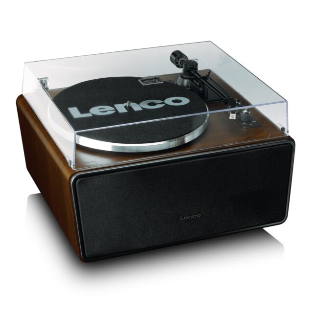 Lenco LS-470WA Turntable with built-in speaker  - Dark Walnut