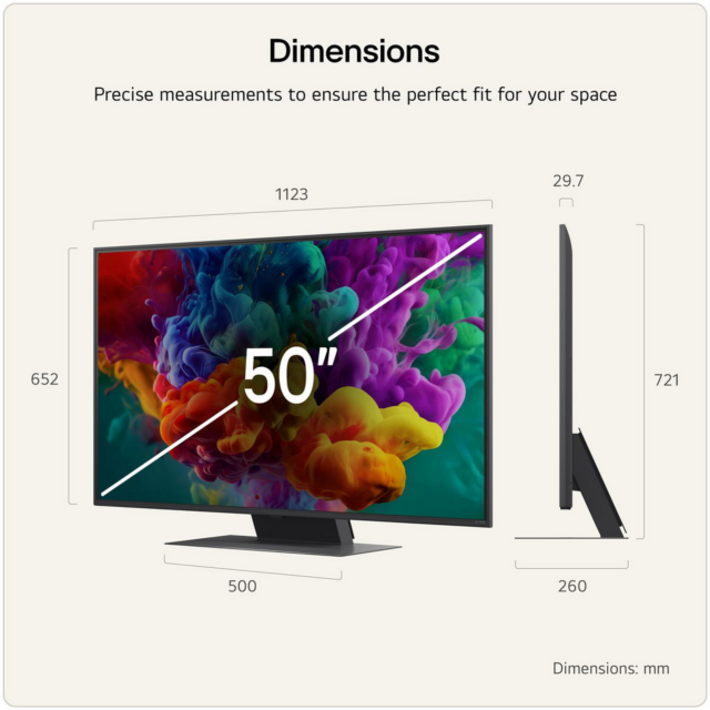 LG 50QNED87B6A.AEK 50inch 4K QNED evo Smart TV