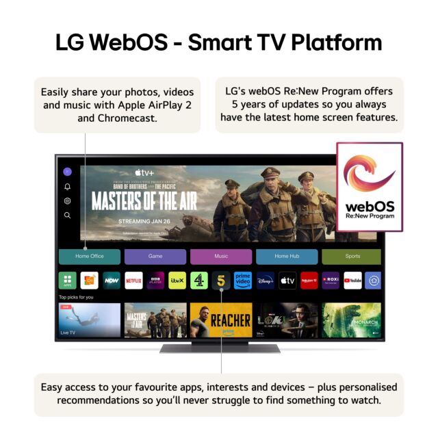 Lg 50QNED87T6B.AEK 50inch 4K Smart TV - Essence Graphite