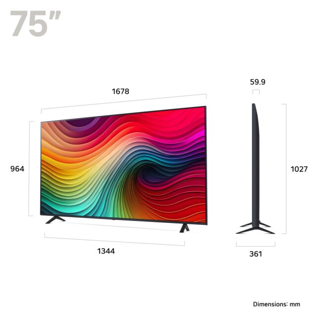 Lg 75NANO81T6A.AEK 75inch 4K NanoCell Smart TV