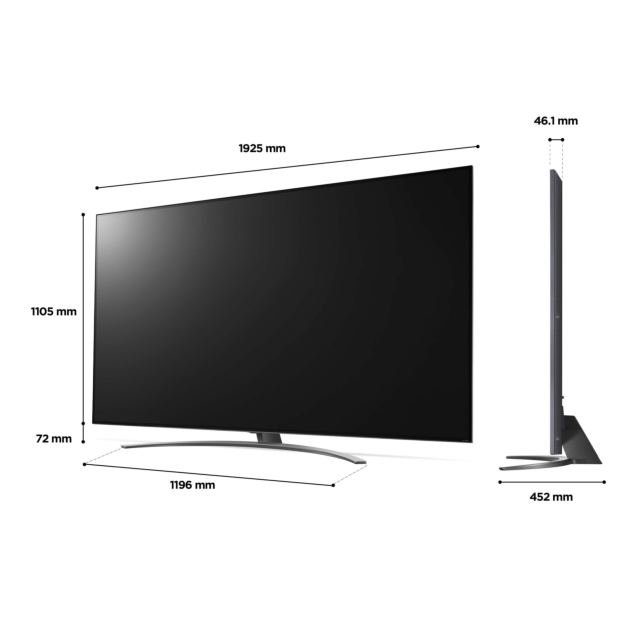 LG 75QNED816QA_AEK 75inch 4K QNED Smart TV with Voice Assistants