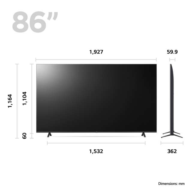 Lg 86UR78006LB_AEK 86inch 4K LED Smart TV