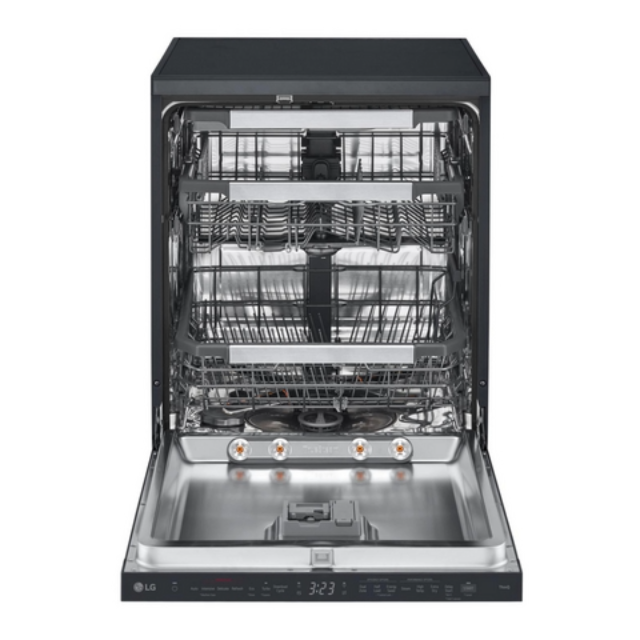 Lg DF587HMS TrueSteam QuadWash  WiFi Connected Full Size Dishwasher - Matte Black - 14 Pla