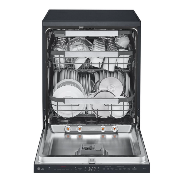 Lg DF587HMS TrueSteam QuadWash  WiFi Connected Full Size Dishwasher - Matte Black - 14 Pla