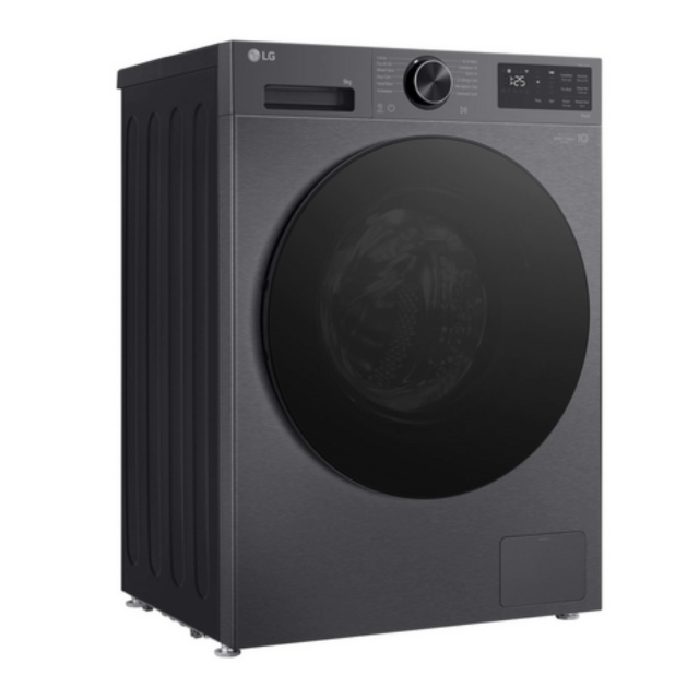 Lg F2X50S9TBB ,Series 3 Counter-Depth MAX™ 9 kg 1200 Spin Washing Machine - Black - A-10% Rated