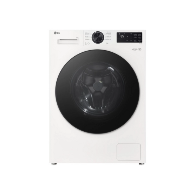 Lg F2X50S9TWB, Series 3 Counter-Depth MAX™ 9 kg 1200 Spin Washing Machine - White - A-10% Rated