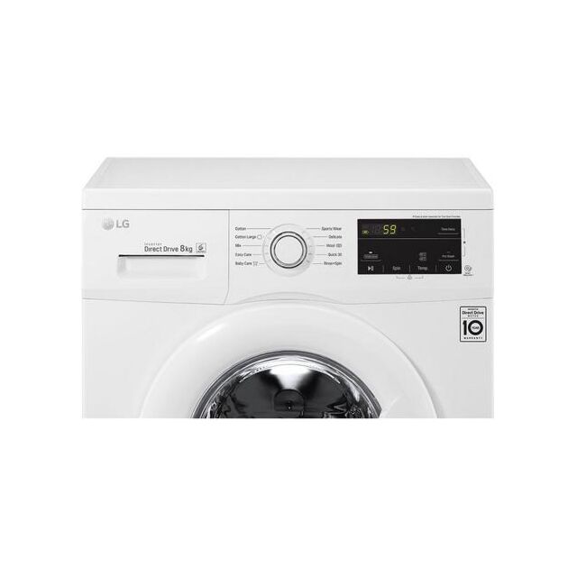 LG F4MT08W 8 kg 1400 Inverter Direct Drive Washing Machine - WHITE