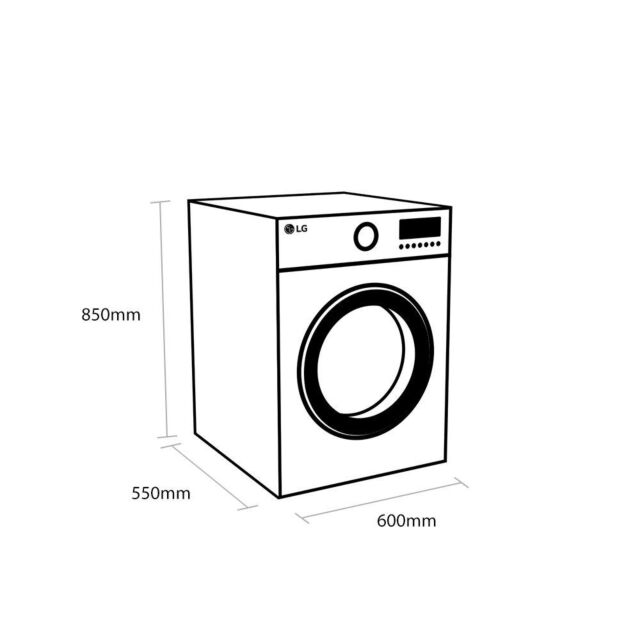 LG F4MT08WE 8kg 1400 Spin Washing Machine - White 