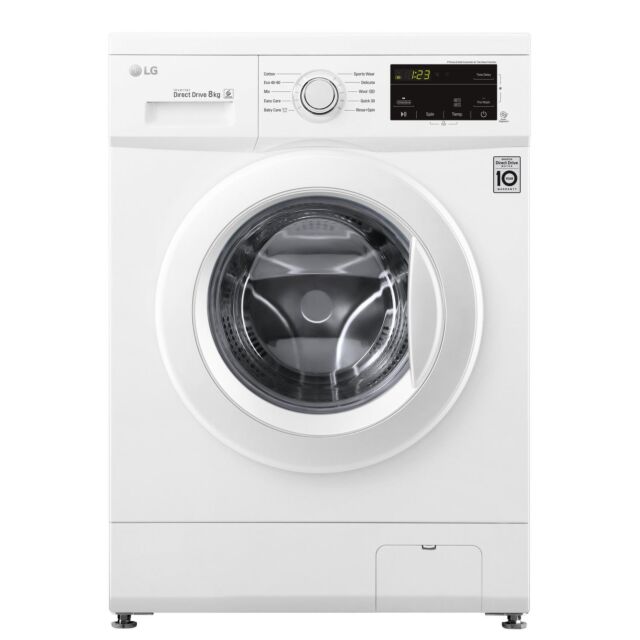 LG F4MT08WE 8kg 1400 Spin Washing Machine - White 