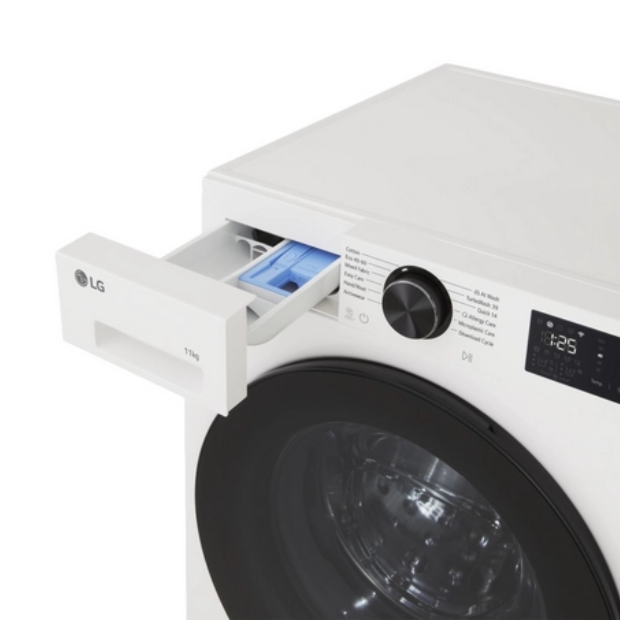 Lg F4X5011TWB Series 5 AI Direct Drive™ 11 kg 1400 Spin Washing Machine - White -        A-40% Rated