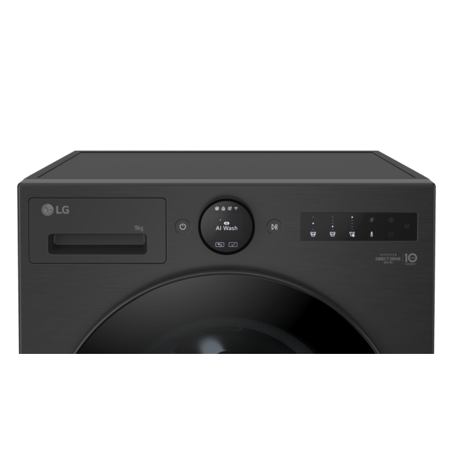 LG F4X7009TBB 9kg 1400 Spin Washing Machine Black