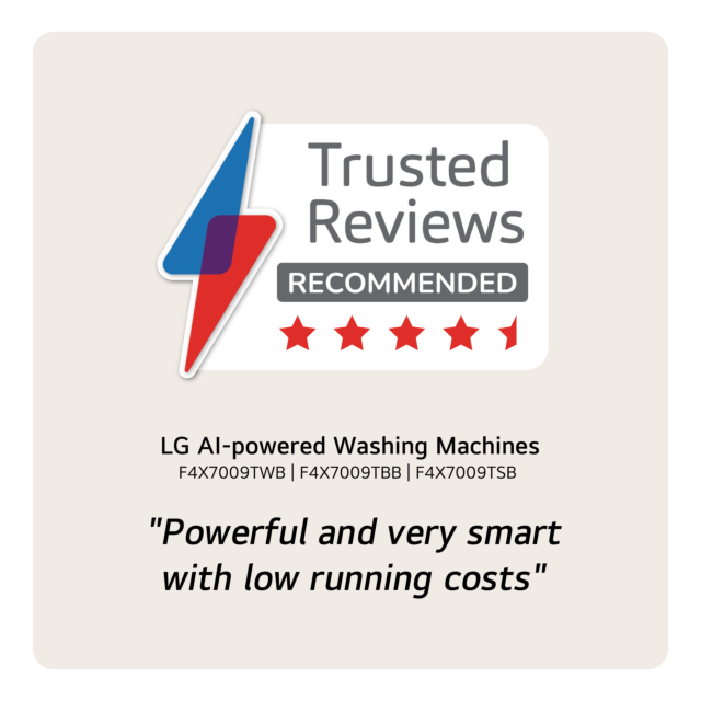 LG F4X7009TBB 9kg 1400 Spin Washing Machine Black