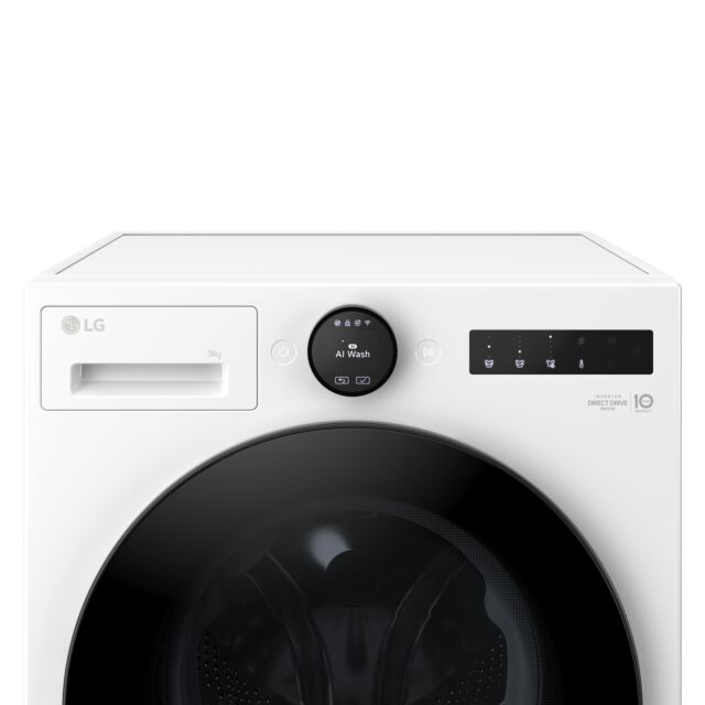 Lg F4X7009TWB Series 7 AI Direct Drive™ 9 kg 1400 Spin Washing Machine - White - A-40% Rated