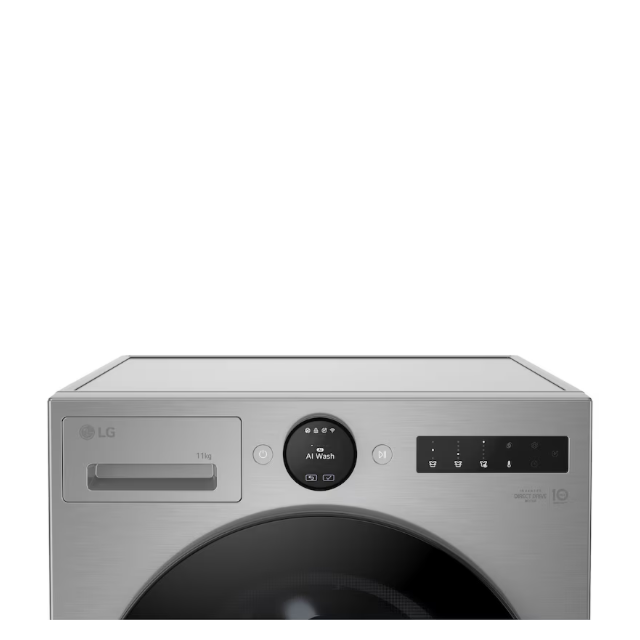 Lg F4X7011TSB Series 7 Ai Direct Drive™ 11 Kg 1400 Spin Washing Machine - Silver - A-40%