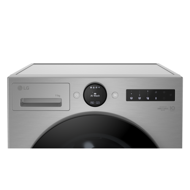 LG F4X7511TSB 11kg Silver Washing Machine