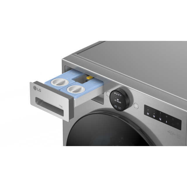 LG F4X7511TSB 11kg Silver Washing Machine