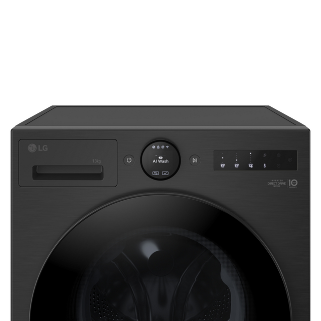 LG F4X7513TBB 13kg 1400 Spin Matte Black Washer
