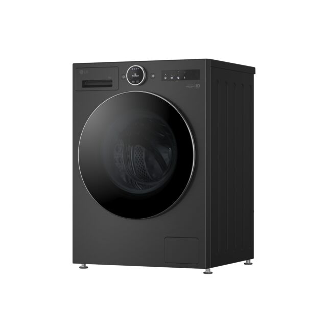 LG F4X9009TBC Series 9 AI Direct Drive™ 9 kg 1400 Spin Washing Machine - Matte Black - A-55% Rated