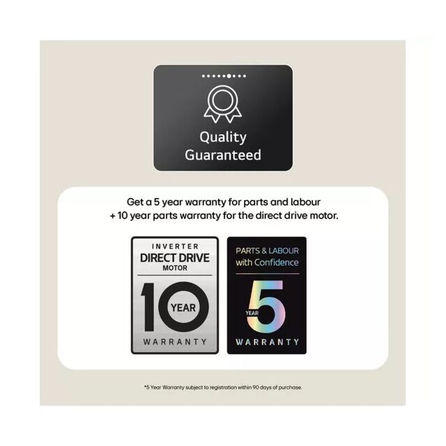 Lg F4Y711NCTN1 Series 4 Pro Ai Direct Drive F4y711nctn1 - 11 Kg Washing Machine - Onyx Black