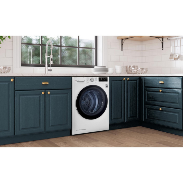 Lg FDV709W Series 4 ThinQ™ 9 kg Heat Pump Tumble Dryer - White - A++ Rated