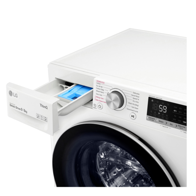 LG FWV696WSE 9kg/6kg 1400 Spin Washer Dryer - White