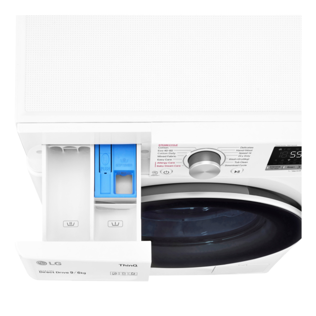 LG FWV696WSE 9kg/6kg 1400 Spin Washer Dryer - White