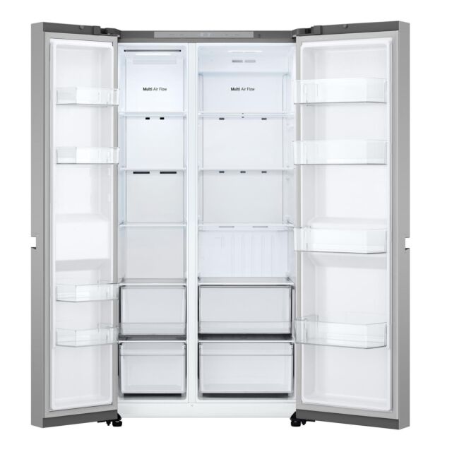 LG GSBC40PYPE 91.3cm 60/40 Frost Free American Fridge Freezer - Prime Silver