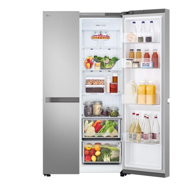 LG GSBC40PYPE 91.3cm 60/40 Frost Free American Fridge Freezer - Prime Silver