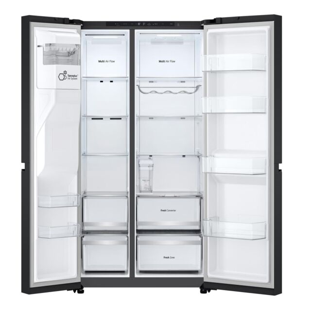 LG GSLE81EPBD 91.3cm 50/50 Total No Frost American Fridge Freezer - Essence Matte Black
