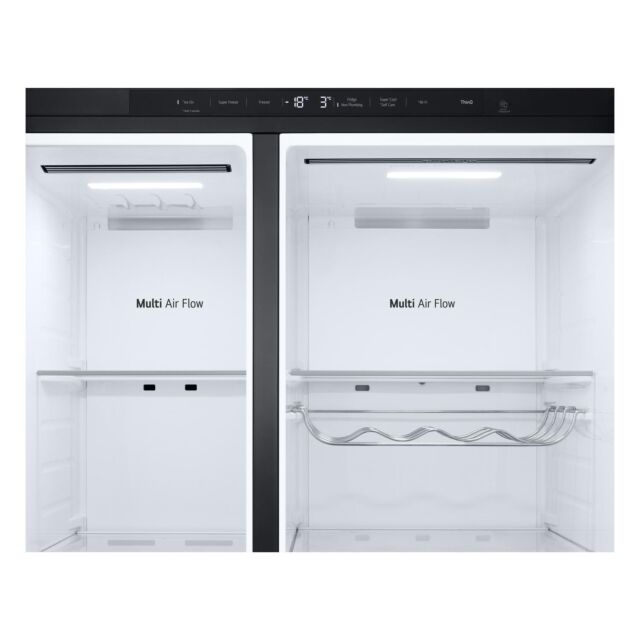 LG GSLE81EPBD 91.3cm 50/50 Total No Frost American Fridge Freezer - Essence Matte Black