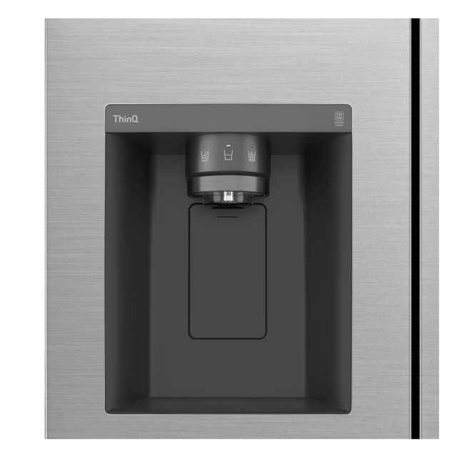 LG GSLV71PZTD 91.3cm Frost Free American Style Fridge Freezer - Shiny Steel
