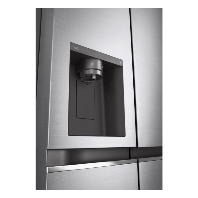 LG GSLV71PZTD 91.3cm Frost Free American Style Fridge Freezer - Shiny Steel