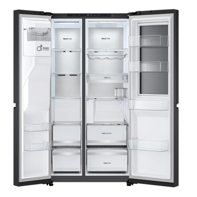 LG GSXE90EVAD 96.8cm 60/40 No Frost Fridge Freezer Black Steel