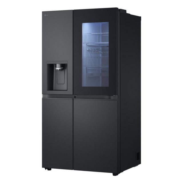 LG GSXE90EVAD 96.8cm 60/40 No Frost Fridge Freezer Black Steel