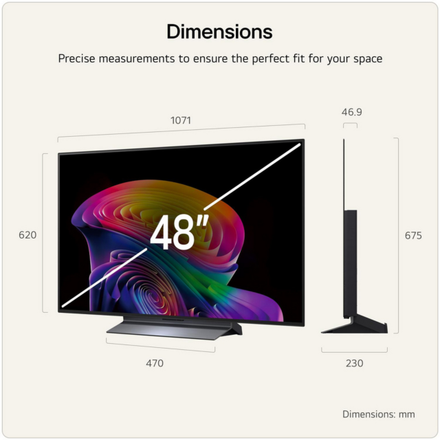 LG OLED48C66LB.AEK 48inch 4K OLED evo Smart TV